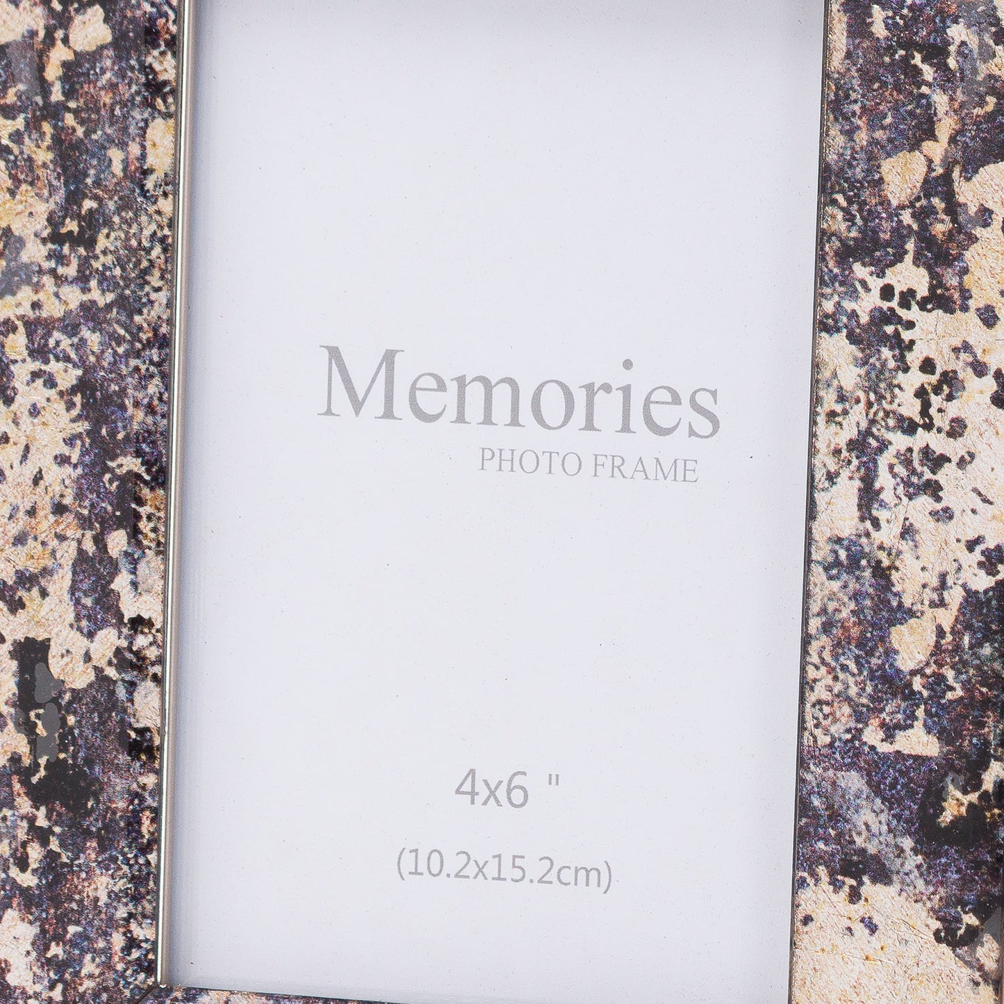 Silver Foil Metallic 4X6 Photo Frame