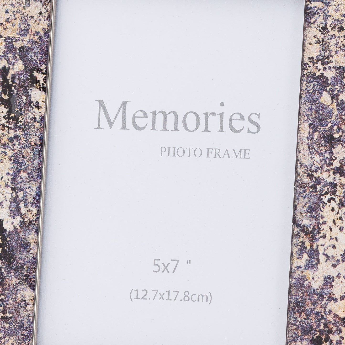 Silver Foil Metallic 5X7 Photo Frame