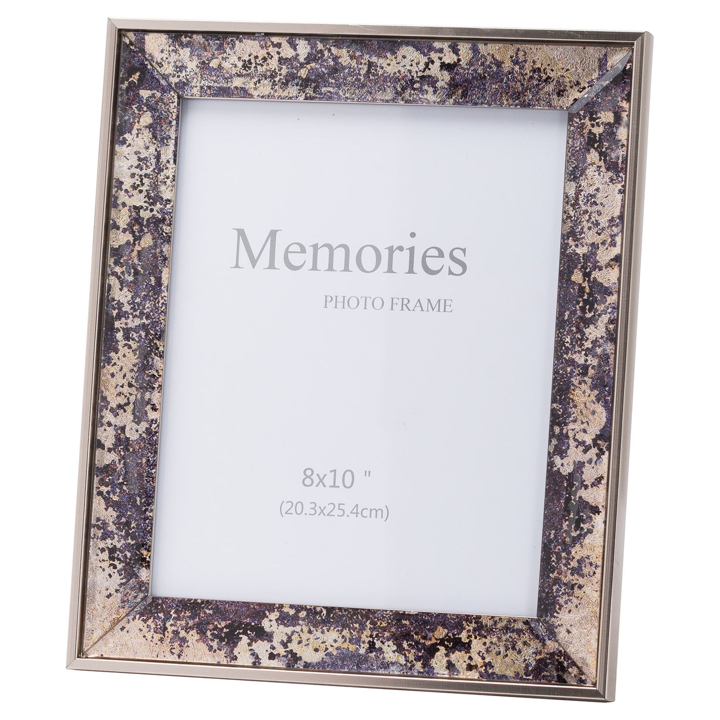Silver Foil Metallic 8 x 10 Photo Frame