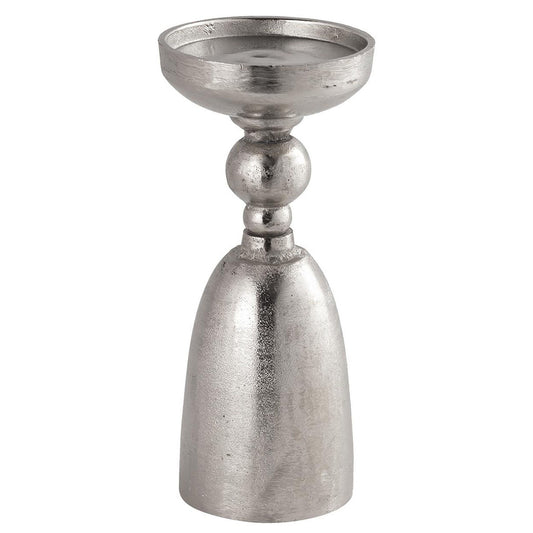 Farrah Collection Silver Medium Pillar Candle Holder