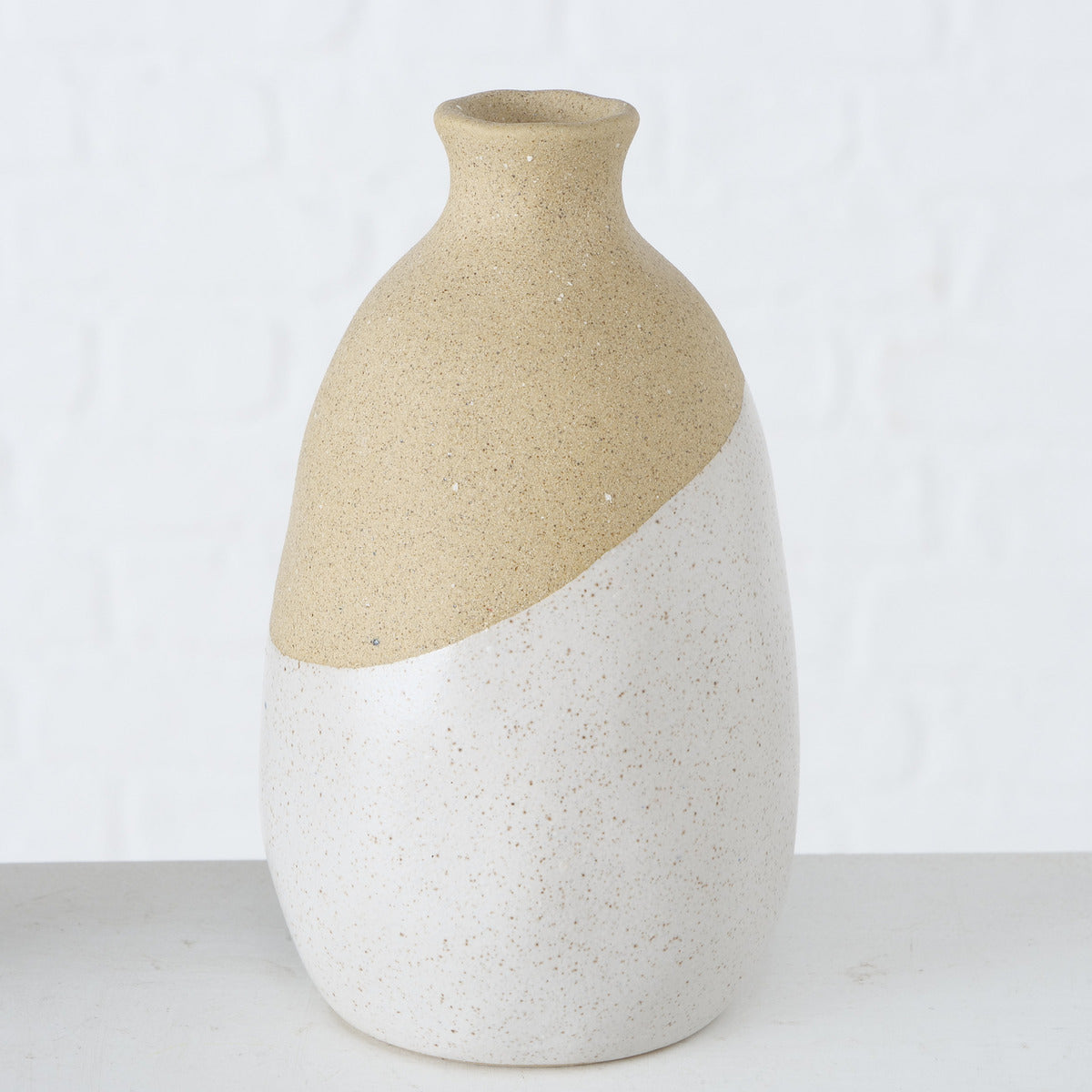 Black, White and Beige Vase