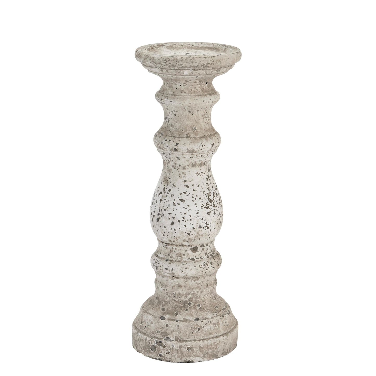 Stone Effect Column Candle Holder